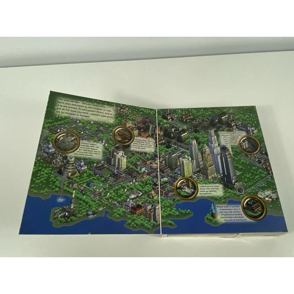 SimCity 3000 (PC, 1998) Big Box CIB